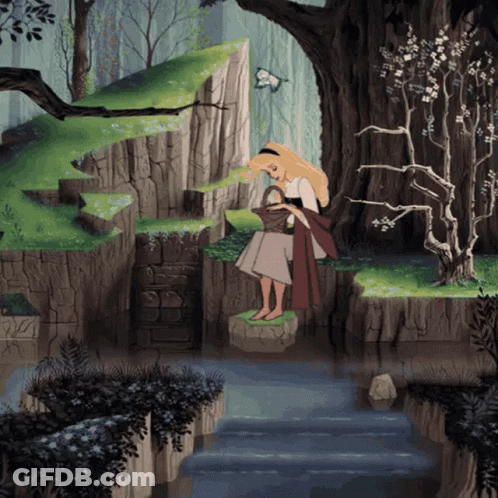Aurora Sleeping Beauty Blonde Hair GIF