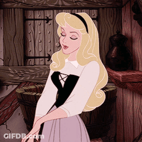 Aurora Sleeping Beauty Standing GIF