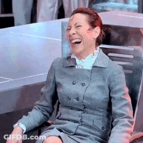 Austin Powers Frau Farbissina Laughing GIF