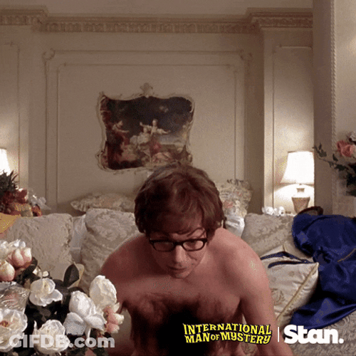 Austin Powers Mole Hairy Chest GIF