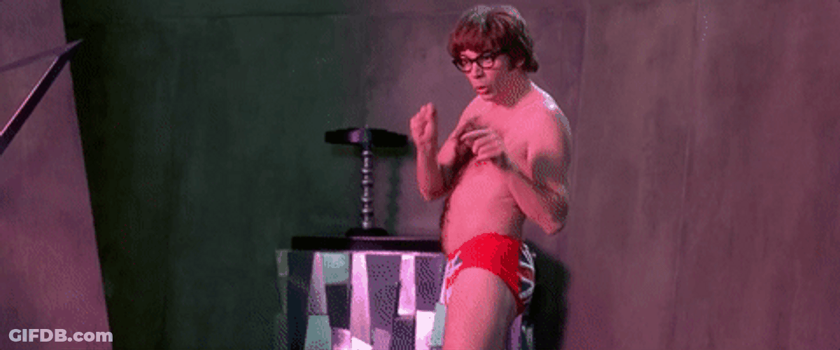Austin Powers Mole Making A Show GIF