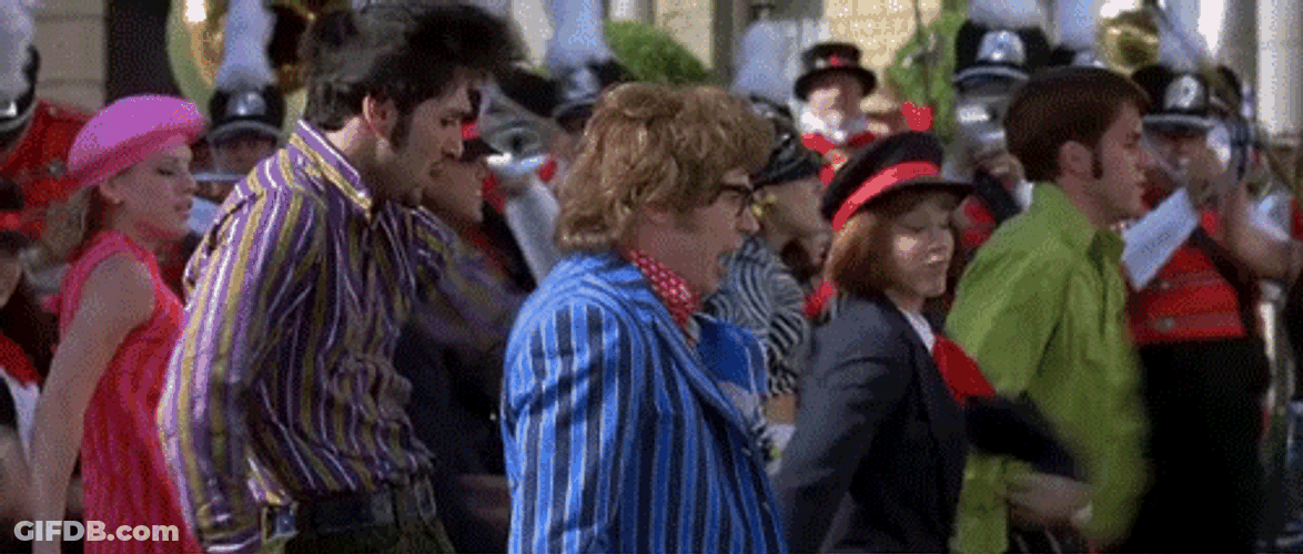 Austin Powers Mole Street Performance GIF