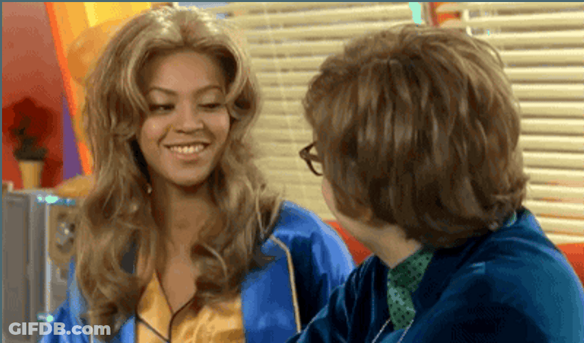 Austin Powers Mole With A Police Officer GIF