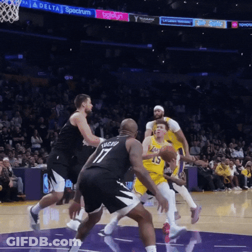 Austin Reaves Basketball Layup GIF