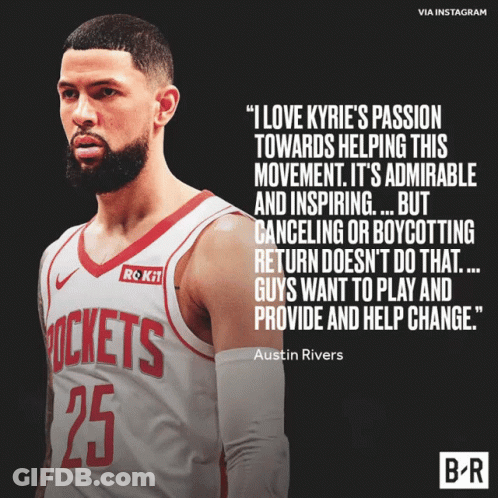 Austin River Quote About Kyrie Passion For Helping Movement GIF