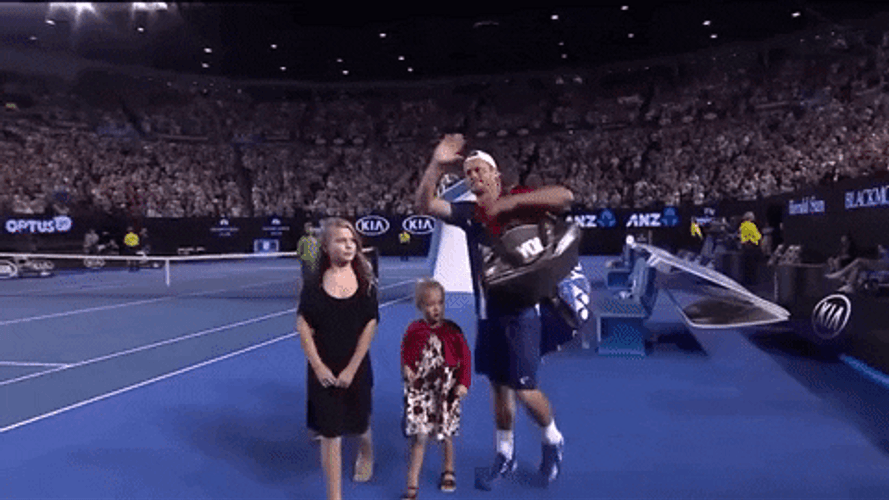 Australian Open Lleyton Hewitt Waving GIF