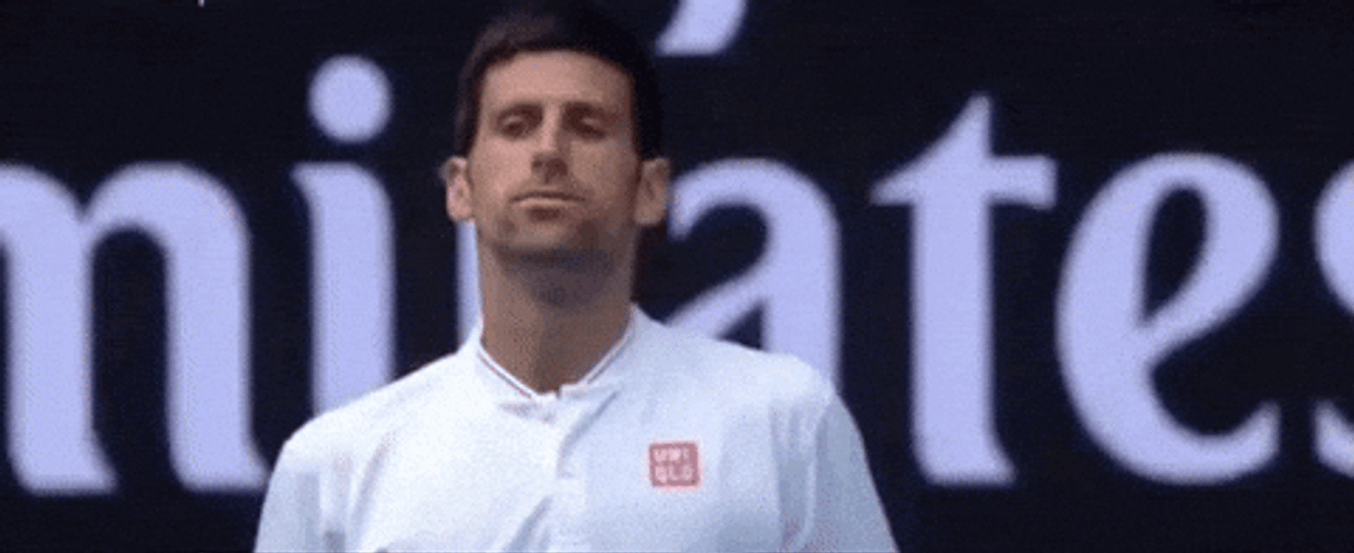 Australian Open Novak Djokovic Wacky Face GIF