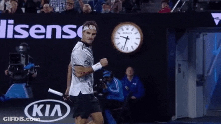 Australian Open Roger Federer Slow Motion Walk GIF
