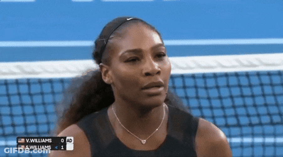 Australian Open Serena Williams Puckered Face GIF