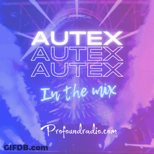 Autex In The Mix Poster Purple Background GIF