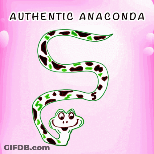 Authentic Anaconda Snake GIF