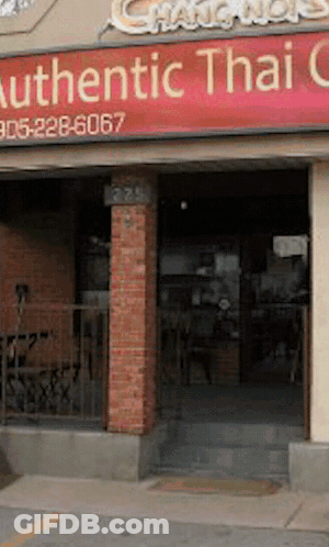 Authentic Thai Cuisine Restaurant Front GIF