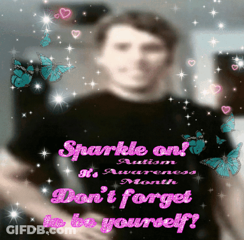 Autism Awareness Month Poster GIF