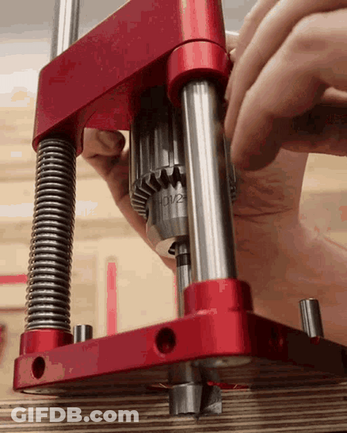 Automatic Stainless Drill Machine GIF