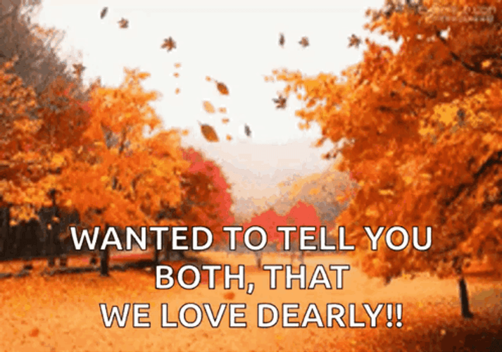 Autumn Falls We Love Aesthetic GIF