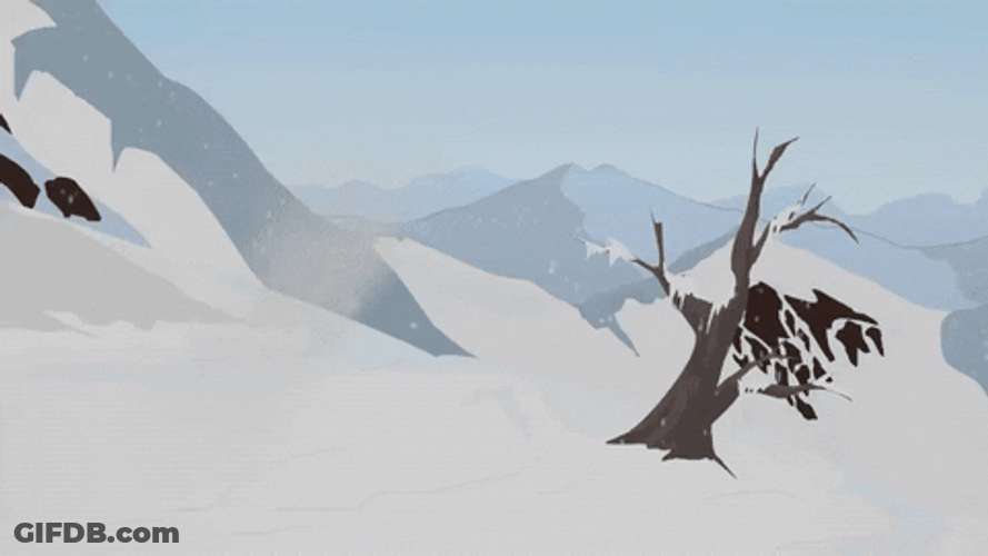Avalanche On Cartoon GIF