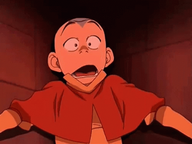 Avatar Aang Heavily Panting GIF
