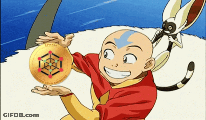 Avatar Aang Smiling While Showing His Medallion GIF