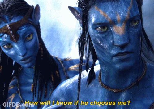 Avatar How Will I Know If He Chooses Me Yellow GIF