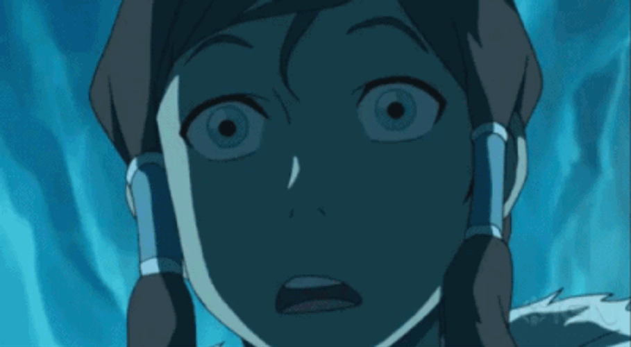 Avatar Korra In Scared Face GIF