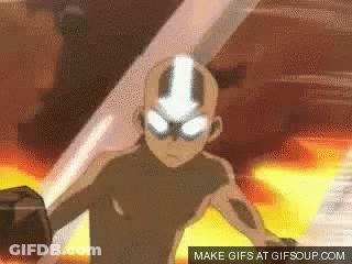 Avatar Last Airbender Character Holding Sword GIF