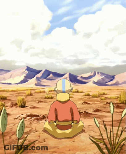 Avatar Lotus Position Desert GIF