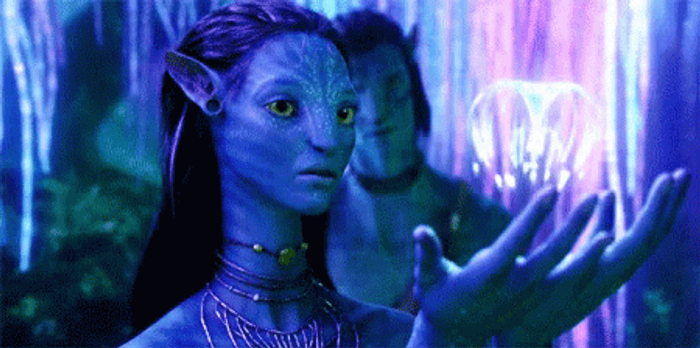 Avatar Neytiri With Woodsprite GIF