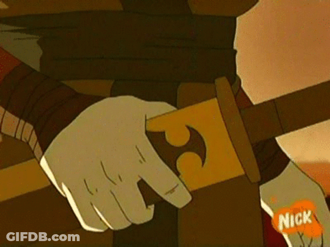 Avatar Prince Zuko Using Broadswords In Battle GIF