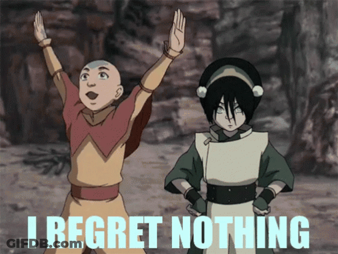 Avatar The Last Airbender Aang Turning Around No Regrets GIF