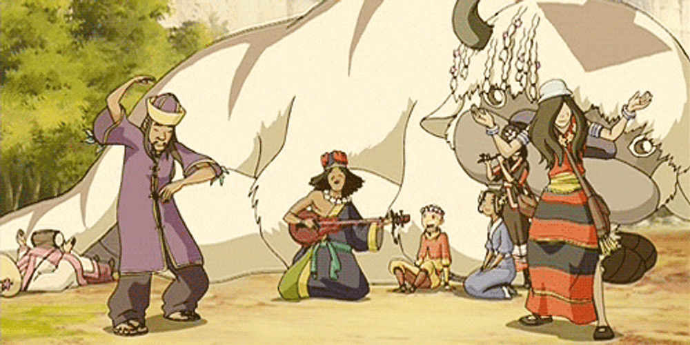Avatar The Last Airbender Dancing Vibing Hippies GIF