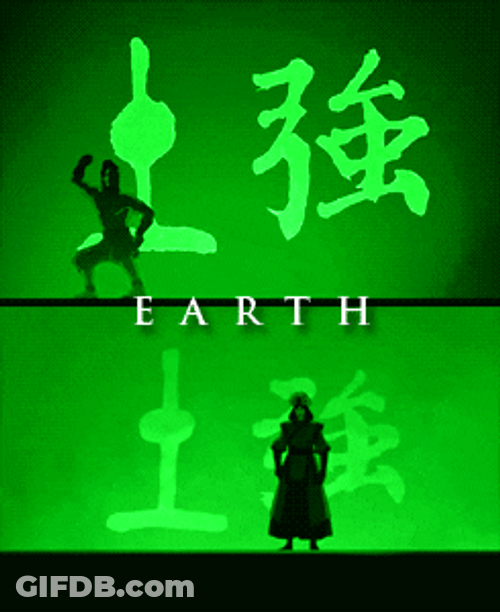 Avatar The Last Airbender Intro Earhbending Earth GIF