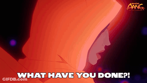 Avatar The Last Airbender Poster Woman In Hood Saying What Have You Done GIF