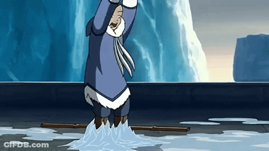 Avatar The Last Airbender Sokka Breaking Ice On Feet GIF