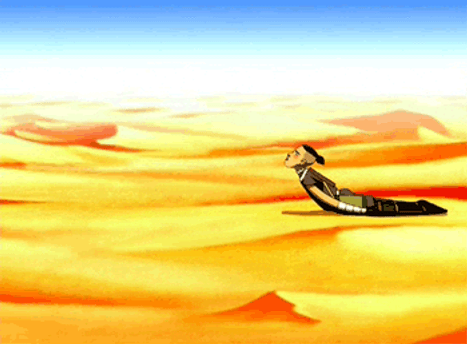 Avatar The Last Airbender Sokka Worm Dance Desert GIF