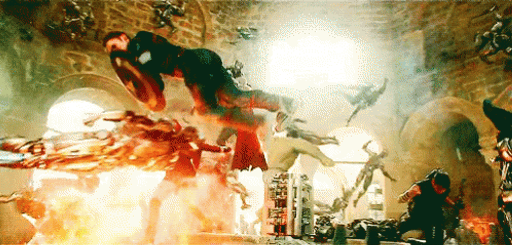 Avengers: Age Of Ultron Fight GIF