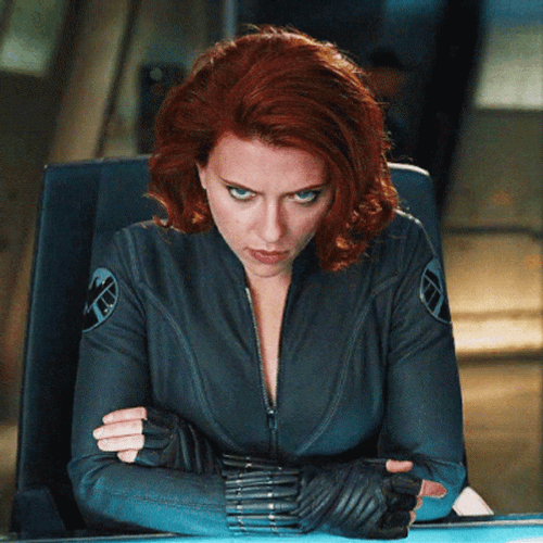 Avengers Angry Black Widow GIF