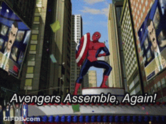 Avengers Assemble Again Animated GIF
