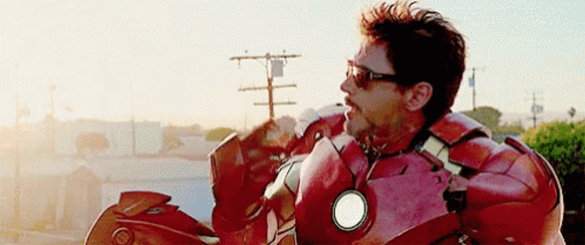 Avengers Chill Iron Man GIF