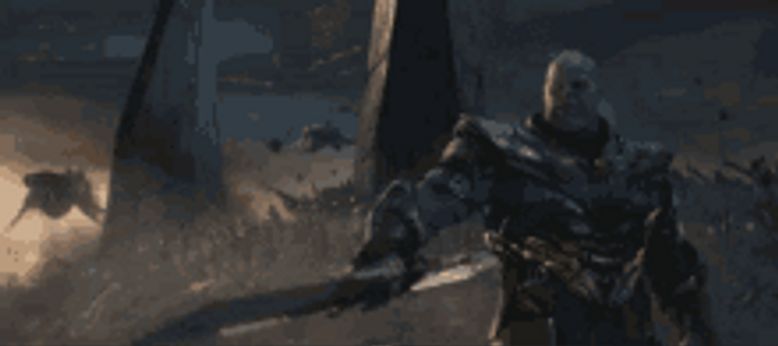 Avengers Endgame Thanos Battle Scene GIF