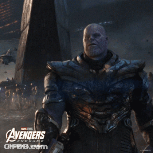 Avengers Endgame Thanos Holding Sword GIF