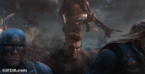 Avengers Fighting Each Other GIF