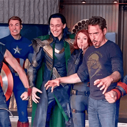 Avengers Funny Pose GIF