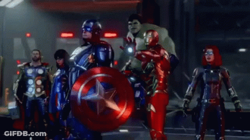 Avengers Including Captain America GIF
