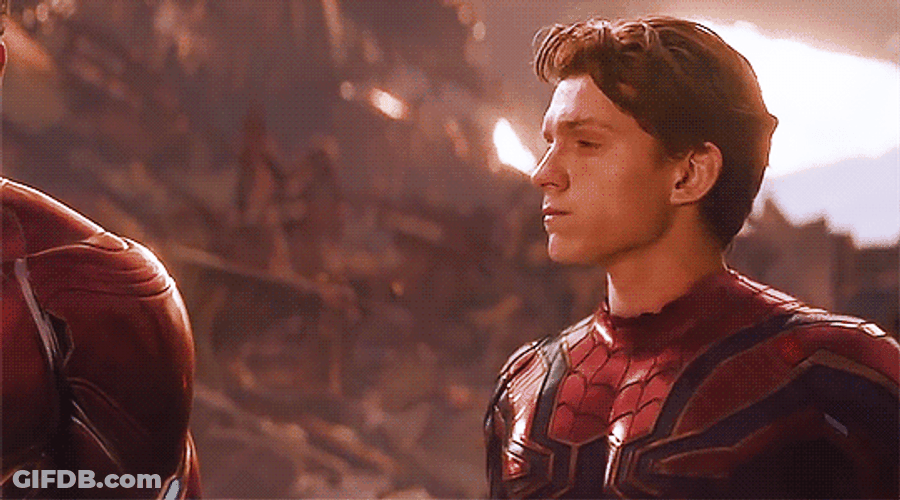 Avengers Spiderman Tom Holland GIF
