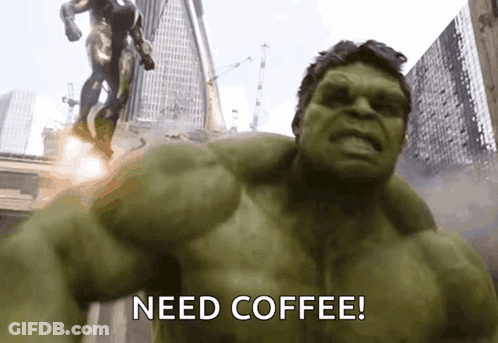 Avengers Standing Before Iron Man Statue GIF