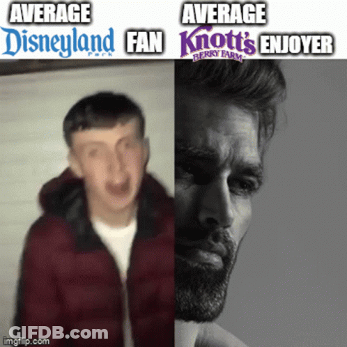 Average Disneyland Fan And Knotts Enjoyer GIF
