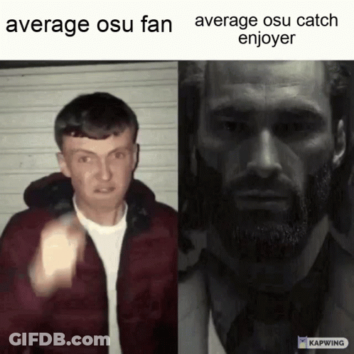 Average Osu Fan And Average Osu Catch Enjoyer GIF