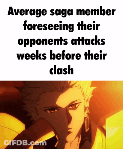 Average Saga Member Foreseeing Opponent's Attack GIF