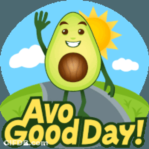 Avo Good Day Avocado Adventures Sticker GIF