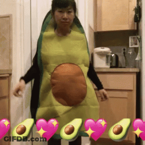 Avocado Costume Funny Happy Dance GIF